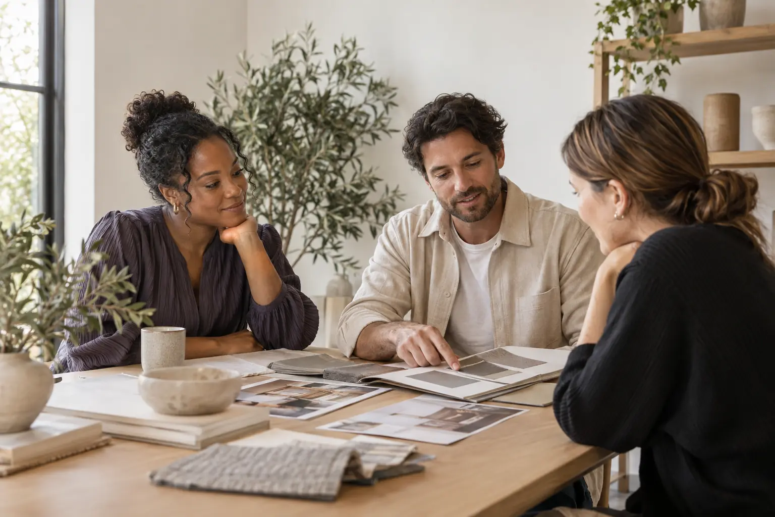 A small business team preparing the information their website visitors need